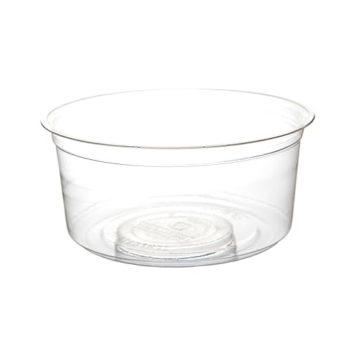 ECO PRODUCTS Compostable 12oz Clear Round Deli Containers, Case of 500, PLA Plastic Meal Prep, Lids Sold Separately, Made from PLA, A Renewable Material Made from Plants