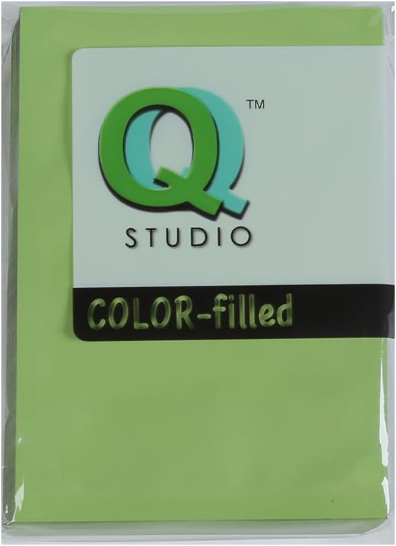 QQ Studio 100 PCS Metallic Mylar Foil Open Top Sealable Bags (9x13cm(3.5x5.1"), 100x Green)