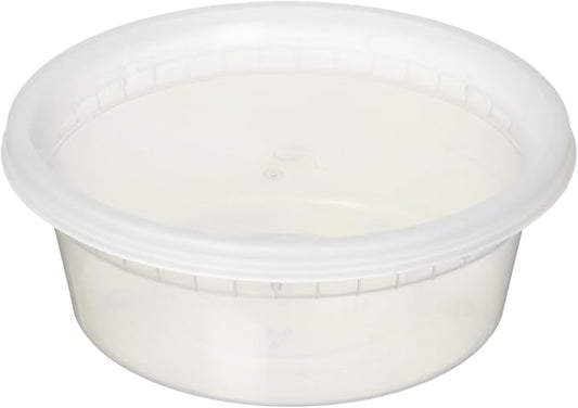 8 oz. Deli Food Containers w/Lids - Pack of 40 - Food Storage