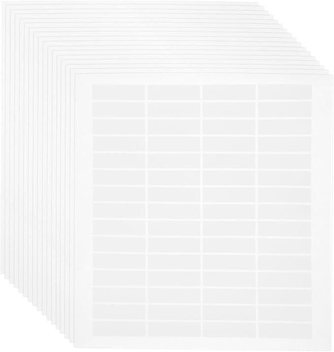 MECCANIXITY 500 Sheets Barcode Label 1.8 x 0.6 inch Printable Laser and Inkjet Labels Address Labels for Copier Mailing Shipping Labels File Folders Envelopes, 60 Per Page, 30000 Labels