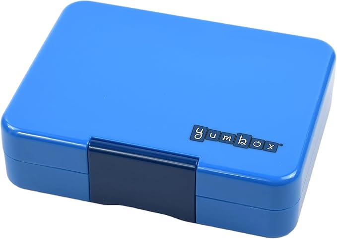 Yumbox Snack Box - 3 Compartment - Leakproof Bento Lunch Box for Kids (Surf Rocket)