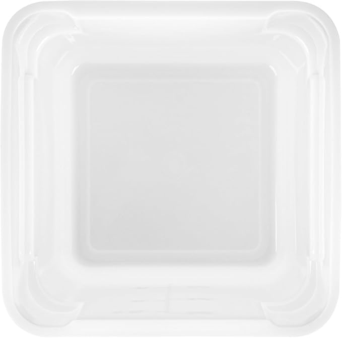 Restaurantware - Met Lux 6 Quart Food Storage Container, 1 White Storage Container - Lids Sold Separately, Red Volume Markers, Dishwashable Container, Side Handles, For Storing Foods
