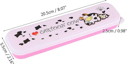 Children Flatware Set, Stainless Steel Fork Spoon with Storage Box Kids Utensils Spoon Fork Set Toddler Travel Utensils for Kids Toddlers (Pink)