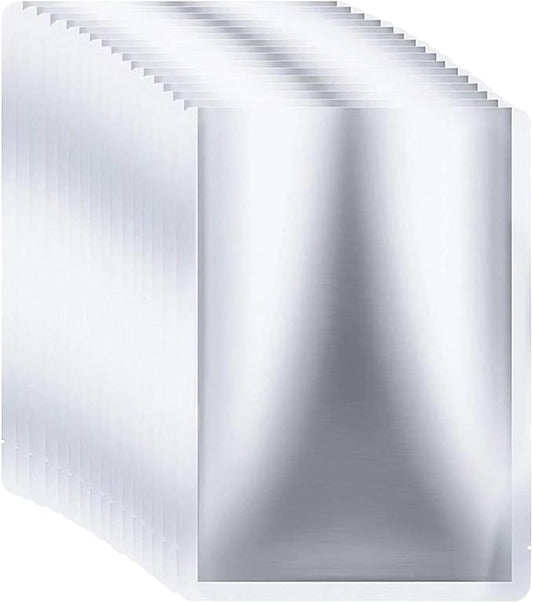 100 Pieces 2 Quart Mylar Bags 8 x 12 Inch, 5 Mil Mylar Bags for Food Storage Coffee Tea Beans Dry Food, Thick Sealable Mylar Bag 2 Quart