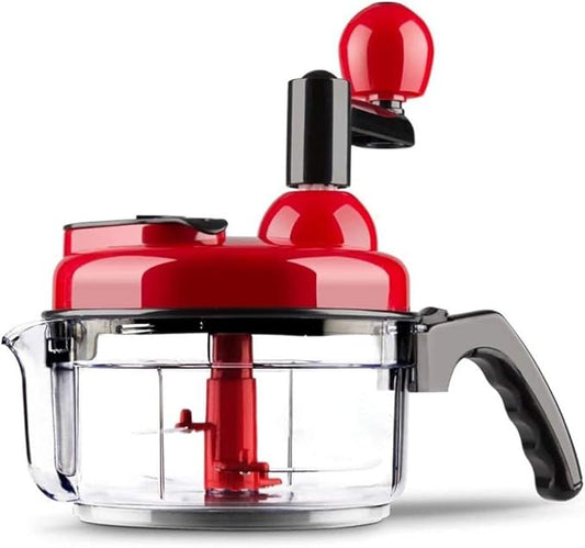 Hand crank food processor chopper for vegetables fruits nuts with egg white separator