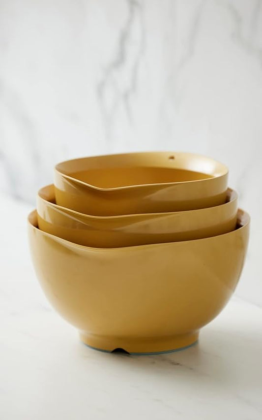 Precision Craft Mixing Bowl Set 3 Pcs Elevate Your Culinary Experience Stylish Nesting Bowls for Effortless Cooking and Baking