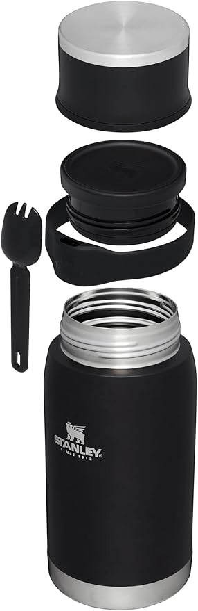 Adventure To-Go Food Jar and Spork | Vacuum Insulated Thermos Food Container | Stainless Steel | BPA-Free