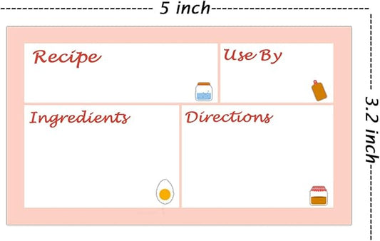 3.2 X 5 Inch Removable Pantry Labels - 100 Pcs, Oil and Water Resistant Food Labels for Freezer Storage