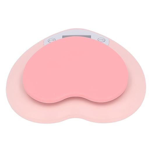 Digital Kitchen Scale 1g Accuracy 5kg Heart Shape Rechargeable Food Scale for Cooking Baking