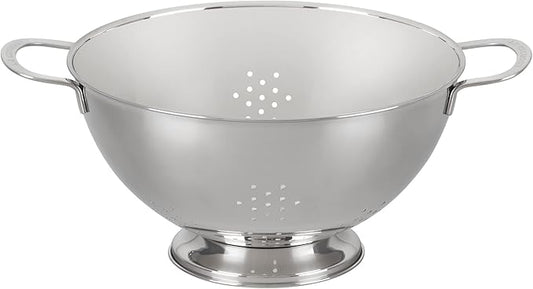 Le Creuset Set of 3 Stackable Colanders, Large, Stainless Steel