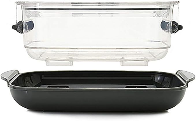 Progressive International Prepworks ProKeeper Food Storage Container Set, 3 Piece, Clear Containers with Gray Sealed Tight Lids