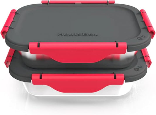 Inner Dish Set of 2 Reusable Stainless Steel Containers with Lid to Meal Prep Food | Freezer and Oven Safe | Compatible Go Lunch Box (buy separately, not included)