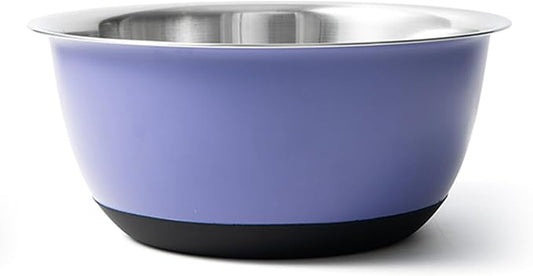 Fox Run Stainless Steel Mixing Bowl, Purple, 10.75 Quart