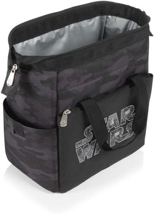 PICNIC TIME Star Wars On The Go Lunch Bag, Soft Cooler Lunch Box, Insulated Lunch Bag, (Black Camo) 10 x 6 x 10.5