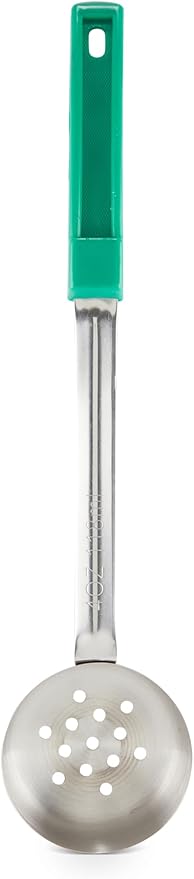 Portion Control Serving Spoons, Serving Utensil Set - Pizza Sauce Ladel and Food Portioner - 4 Ounce Serving Utensils - Bariatric Measuring - 4 Ounce Perforated