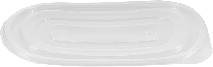 Restaurantware RW Base 25 Ounce Meal Prep Containers, 100 Microwavable To Go Containers With Lids - Disposable, Freezable, Black Plastic Oval Food Containers, Pack Hot And Cold Food, For Takeaway
