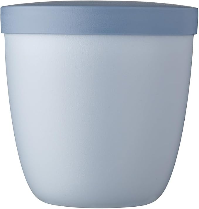 Mepal – Snackpot Ellipse – Food Container for Storing and Transporting Snacks - Suitable for Freezer, Microwave & Dishwasher - 500 ml – Nordic Blue