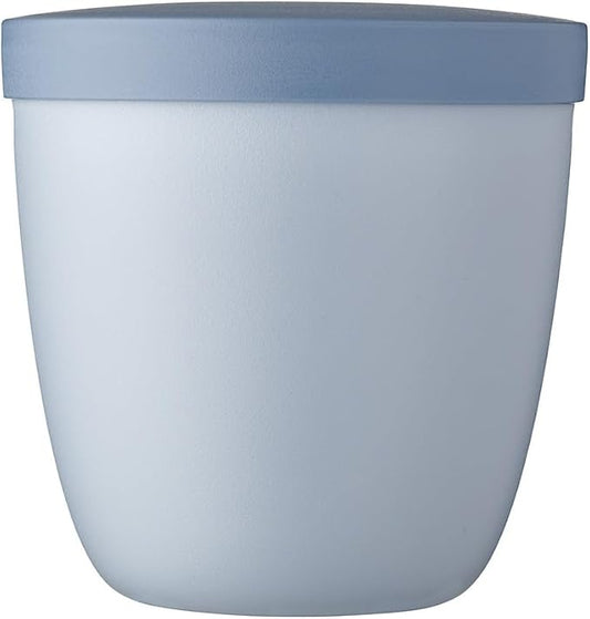Mepal – Snackpot Ellipse – Food Container for Storing and Transporting Snacks - Suitable for Freezer, Microwave & Dishwasher - 500 ml – Nordic Blue