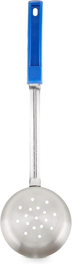 Portion Control Serving Spoons, Serving Utensil Set - Pizza Sauce Ladel and Food Portioner - 8 Ounce Serving Utensils - Bariatric Measuring - 8 Ounce Perforated