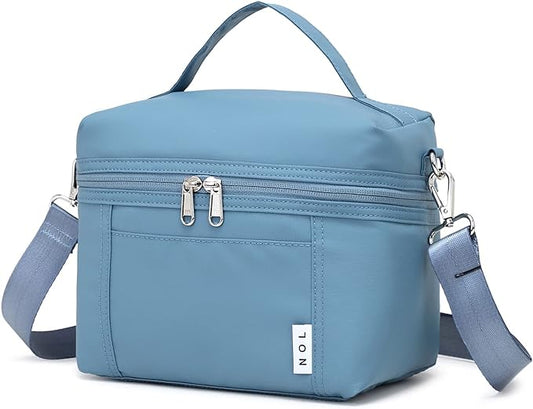 NOL Natural Organic Lifestyle Insulated Lunch Bags for Women Cooler Bag Lightweight Nylon Waterproof Lunch Box For Work