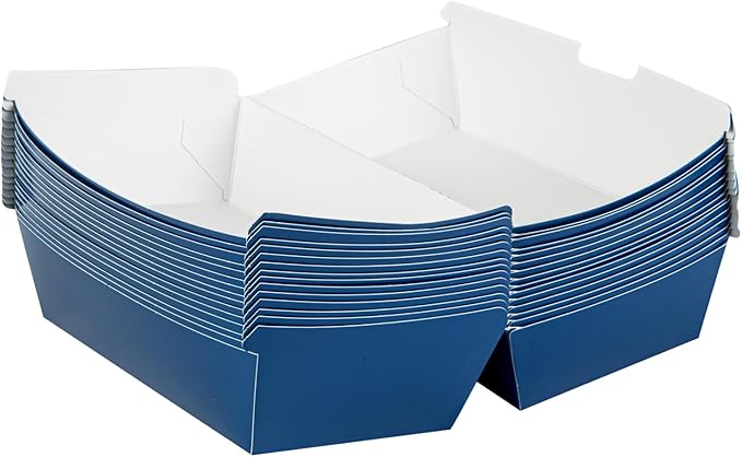 Restaurantware Bio Tek 6.7 x 3.5 x 3.5 Inch Clamshell Food Containers 100 Disposable Sandwich Containers - Hinged Lid Tab-Lock Closure Frenchie Paper Hot Dog Containers Greaseproof