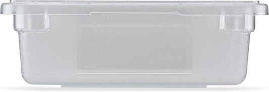Carlisle FoodService Products Storplus Food Storage Container with Stackable Design for Catering, Buffets, Restaurants, Polycarbonate (Pc), 3.5 Gallons, Clear, (Pack of 6)