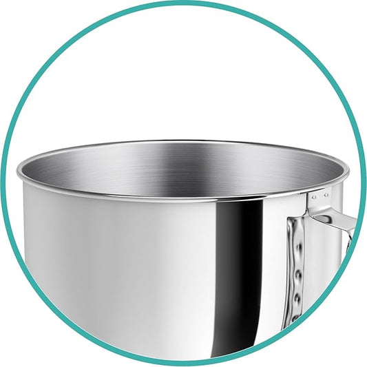 5 Quart Stainless Steel Mixing Bowl with Handle Fit for KitchenAid Artisan&Classic Series 4.5-5 QT Tilt-Head Mixer, bowls for kitchenaid mixers,Dishwasher safe