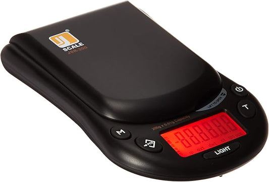 Jennings JSR-200 Digital Pocket Scale 200g x 0.01 Gram JScale Jewellery Carat, Black