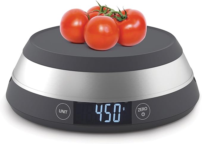 Joseph Joseph 40054 SwitchScale Digital Scale with Reversible Lid, Gray