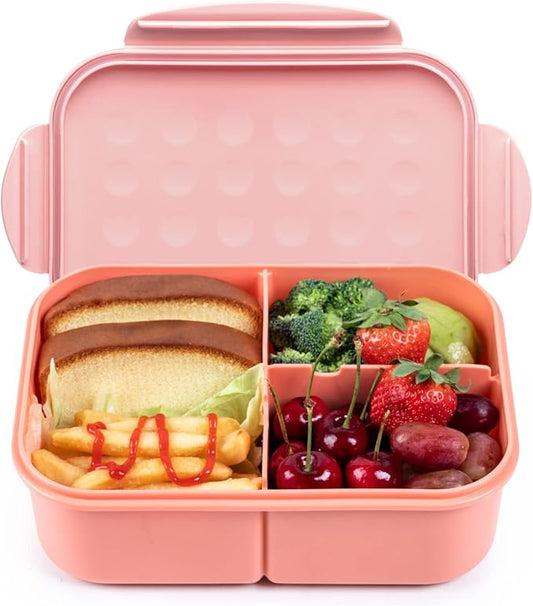 MISS BIG® Bento Box,Bento Box Adult,Lunch Box,Ideal Leak Proof Lunch Containers,No BPAs and No Chemical Dyes Bento Lunch Box,Dishwasher and Microwave Safe Lunch Containers for Adults(1900ml Pink)