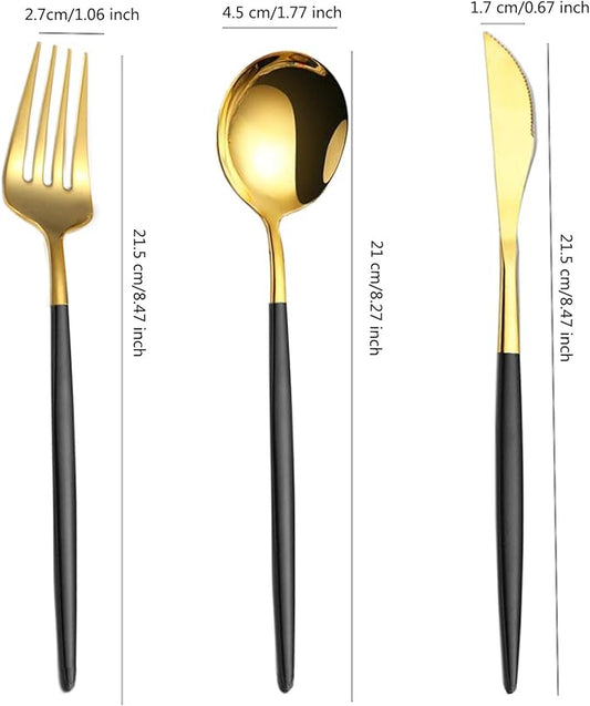 Reusable Utensils Set With Case, Reusable Travel Flatware，Travel Silverware Set With Case ，Reusable Travel Flatware For Home Office School Camping