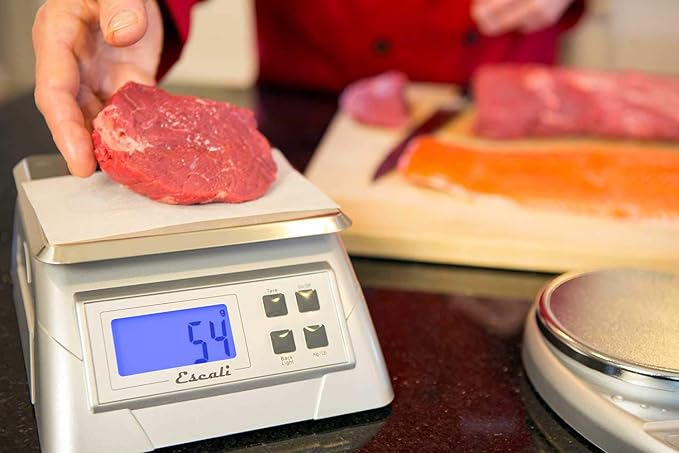 Escali Alimento 136DK Digital Kitchen Scale, Elite Food Measuring to The Gram with Removable Stainless Steel Platform and LCD Display, Baking and Cooking Made Simple