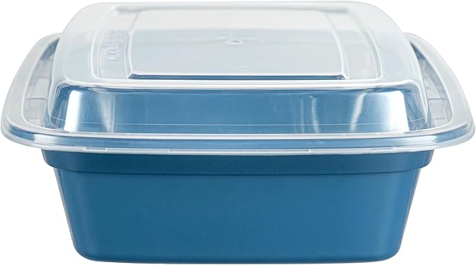 Asporto 24 Ounce Take Out Containers, 100 Food Containers With Lids - Microwavable, Disposable, Midnight Blue Plastic To Go Food Containers, No BPA, For Take Out And Delivery - Restaurantware