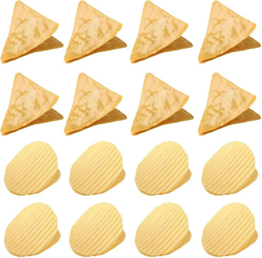 Ximimark 16 pcs Cute Chip Clips, Food Bag Sealer, Food Sealing Clips, Potato Shaped Funny Sealing Clip for Kitchen Food Storage, Plastic Bag Supplies, Fresh-Keeping Clip, Sealing Clip