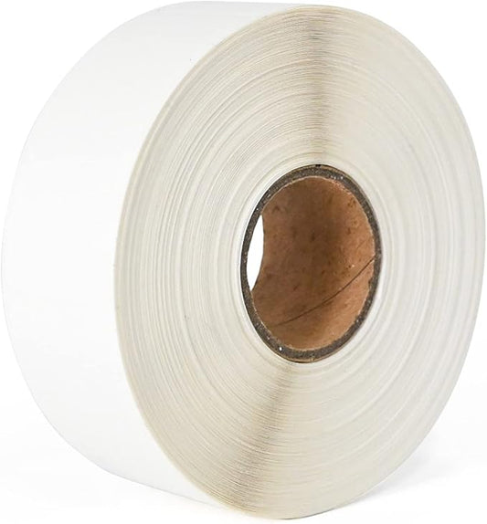 L LIKED Dissolvable Food Labels Stickers,Roll of 500 Labels,7/8"x 2"Adhesive Stickers(Blank White)