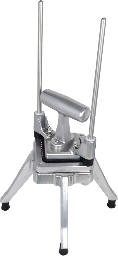 Hakka Commercial Vegetable Chopper French Fry Cutter w/3 Replacement Blades Commercial Onion Slicer Heavy Duty Potato Cutter Carrots Dicer Stainless Steel, include 3 Blades(1/2", 3/8", 1/4")