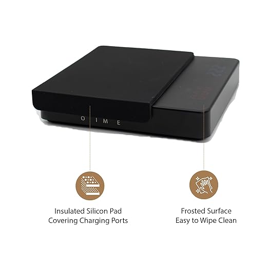 Nano Coffee Scale with Timer, Espresso Scale with Auto Tare, Touch Sensor and Silicone Cover