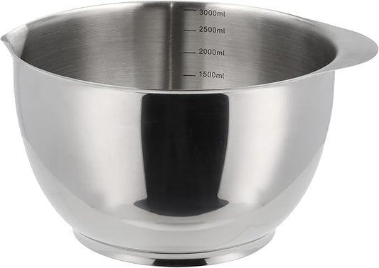 Precision Craft Mixing Bowl Set of 3 1.5L/2L/3L Elevate Your Culinary Experience Stylish Nesting Bowls for Effortless Cooking and Baking