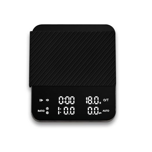 Coffee Scale with Timer, 0.1g High Precision Kitchen Scale, Pour Over Coffee Scale, Drip Espresso Scale with Auto Tare, Touch Sensor and Silicone Cover - 4.4 lbs/2 kg