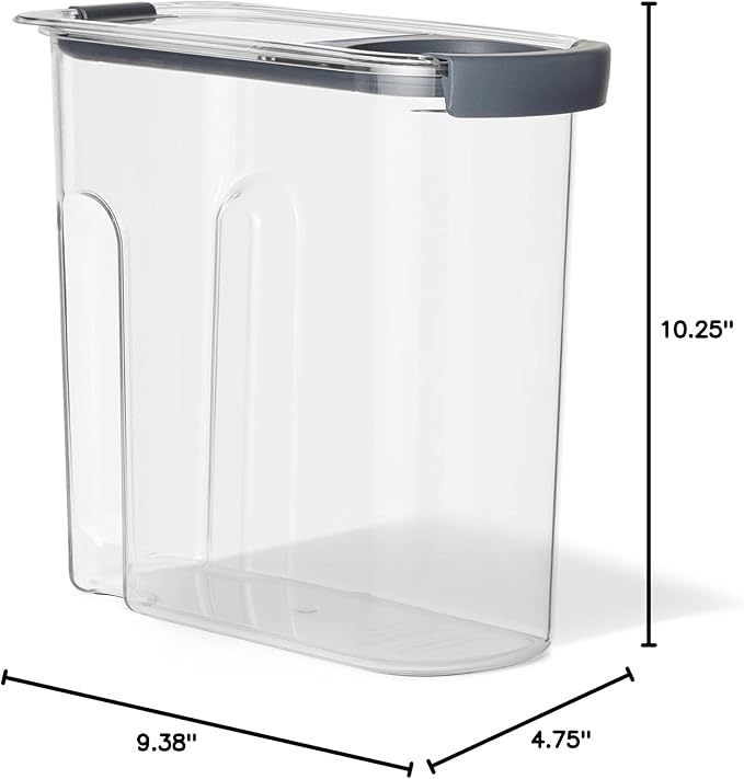 Rubbermaid Brilliance Airtight Cereal Food Storage Container, Shatterproof, BPA-Free and Dishwasher-Safe, 32oz Capacity (Pack of 2)
