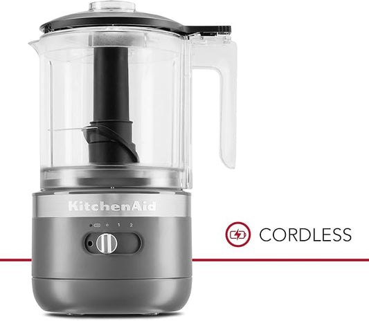 KitchenAid Cordless 5 Cup Food Chopper, KFCB529QDG Charcoal Grey