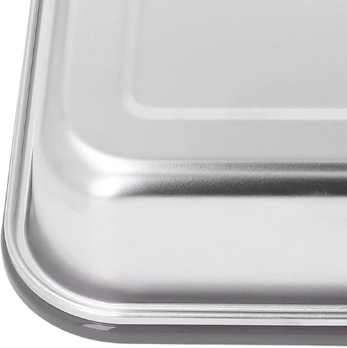 Metal Food Container, Stainless Steel Food Storage Container Leak Proof Sinking Lid for Restaurant (1200ml)