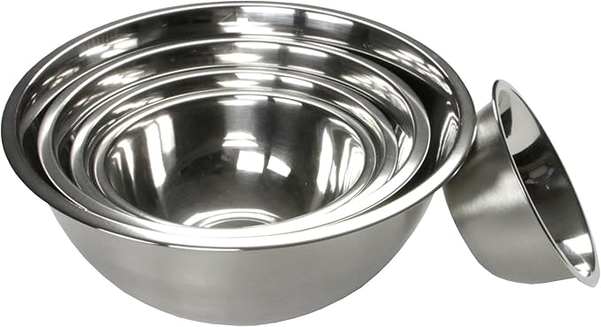 Chef Craft Brushed Mixing Bowl, 1.5-Quart, Stainless Steel