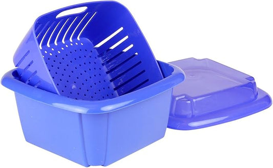 Hutzler 3-in-1 Berry Box, 2 pint, Blue