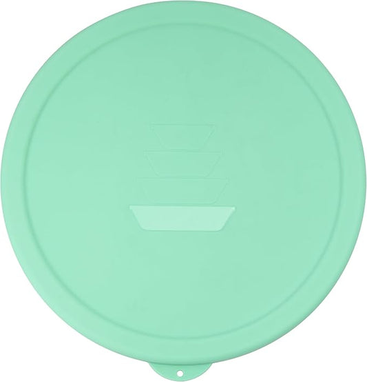 1 Pack Silicone Lids Only Fit for Pyrex 326-4 Quart Smart Essentials Rimmed Glass Mixing Bowls, Dishwasher and Microwave Safe (Lids Only)