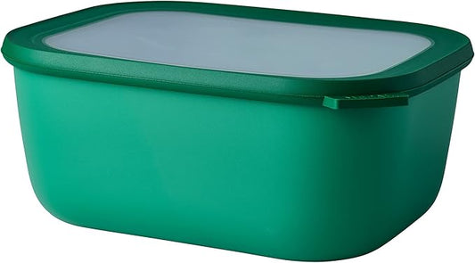 Mepal - Rectangular multifunctional bowl - Food storage container with lid - Suitable as an airtight container for refrigerator, microwave & freezer - 3000 ml - Vivid green