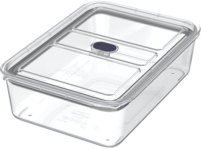 Prepara LatchLok Click 14.5 Cup Food Storage Container, Storm