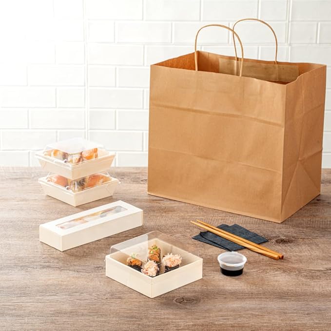 Restaurantware LIDS ONLY: Taipei 4.7 Inch Square Straight Lids, 100 Plastic Lids For 17 Ounce Square Straight Wooden Containers - Containers Sold Separately, Clear Plastic To Go Box Lids