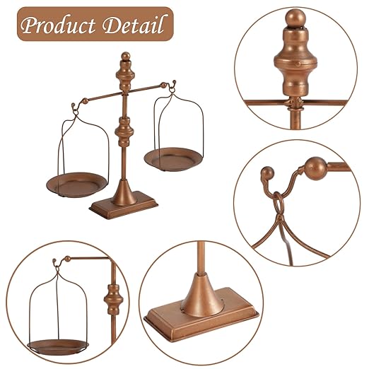 Farmhouse Table Libra Scale Decor, Vintage Scales of Justice Decor, Display Tray Cosmetic Organizer Storage, Lawyer Scale of Justice, Libra Scales Home Decor