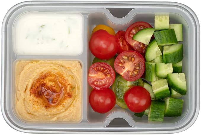 Restaurantware TRAYS ONLY: Futura 10 Ounce Trays For Meal Prep Containers 100 Microwavable Trays For 32 Or 37 Ounce Containers - Containers Sold Separately 3 Compartments White Plastic Food Trays